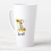 Bumble Bee Sunflower Personnalisée Gnome Mug (Angle gauche)
