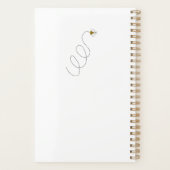 Bumble Bee Sunflower Persoonlijke Gnome Planner (Achterkant)