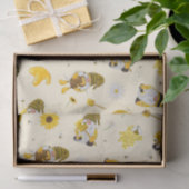 Bumble Bee Sunflower Yellow Gnome Tissue Paper Tissuepapier (Geschenk)