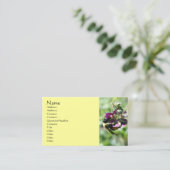 Bumble Bee Sur Flower Nature Carte de visite (Debout devant)