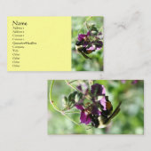 Bumble Bee Sur Flower Nature Carte de visite (Devant / Derrière)