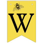 Bumble bee thema baby bijendouche vlaggetjes (Eerste vlag)