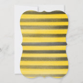 Bumble Bee Thème Baby shower Cartes d'invitation (Dos)