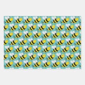 Bumble Bee Verschillend gekleurd Inpakpapier Vel (Voorkant)