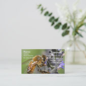 Bumble Bee Visitekaartje groen (Staand voorkant)