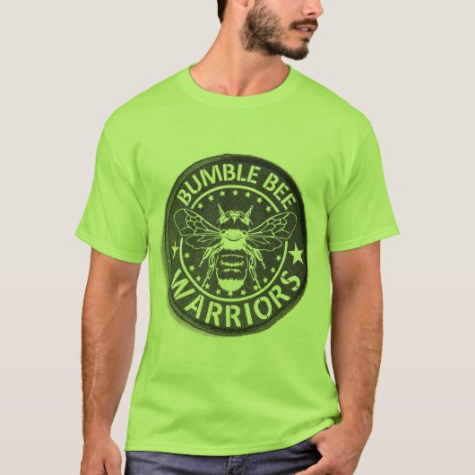 Bumble bee WARRIORORORS Mannen Tee Shirt (Voorkant)