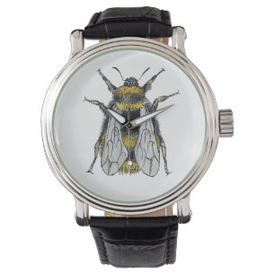 Bumble Bee Waterverf Artist Watch Horloge