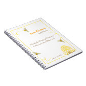 Bumble Bee | Woorden van Advice Baby shower-lapto Notitieboek (Rechterzijde)