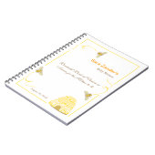 Bumble Bee | Woorden van Advice Baby shower-lapto Notitieboek (Linkerzijde)