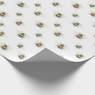 Bumble Bee Wrapping Paper Gift Wrap Cadeaupapier