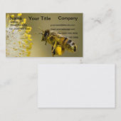 Bumble Bee Yellow Flower Visitekaartje (Voorkant / Achterkant)