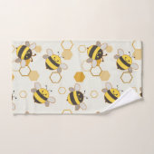 Bumble Bees and Honeycomb (Serviette à main)