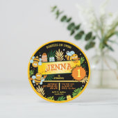 BUMBLE BEES Baby's First Birthday Party Invitation (Debout devant)