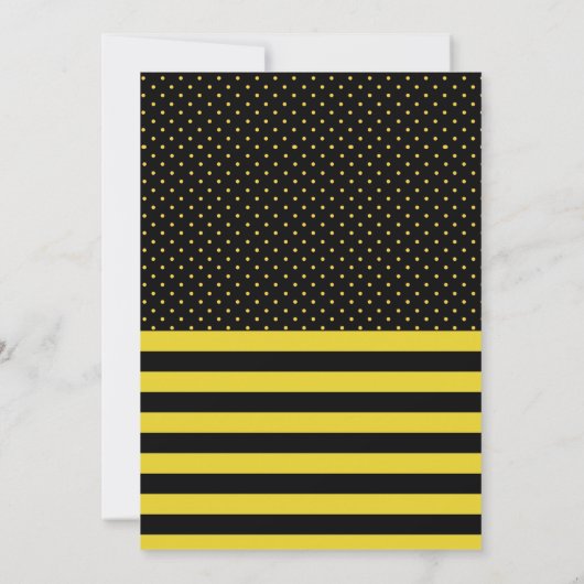 Bumble Bees Boy Baby shower Invitation (Dos)