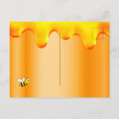 Bumble bees bride to bee honey druppelt vrijgezell briefkaart (Achterkant)