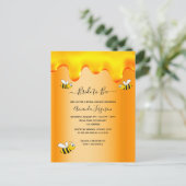 Bumble bees bride to bee honey druppelt vrijgezell briefkaart (Staand voorkant)