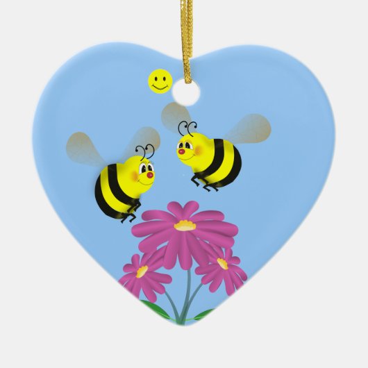 Bumble Bees in Love - Ornament (Voorkant)