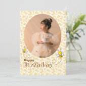Bumble Bees Photo Carte Anniversaire (Debout devant)