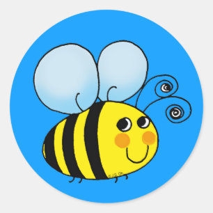 Bumble bei ronde sticker