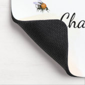 Bumble beien honey yellow florals monogram muismat (Hoek)