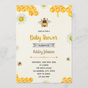 Bumble bewaar thema party call kaart