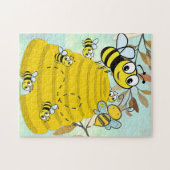 Bumble bijen and Hive Photo Puzzle Legpuzzel (Horizontaal)