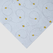 Bumble bijen Blue Baby shower Weefpapier Tissuepapier (Detail)