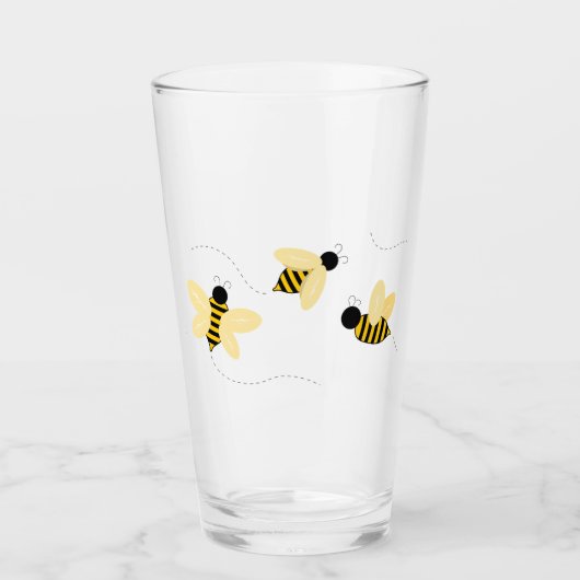 Bumble bijen glas (Voorkant)