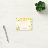 Bumble bijen honinggele bloemenhandel post-it® notes (Kantoor)