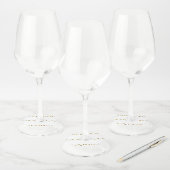 Bumble bijen wijnglaslabel (Set)