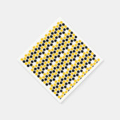 Bumble Black Yellow Geometric Hexagram Hex Patroon Servet (Hoek)