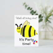 Bumble Bumble Bee Party Ballons Invitations (Debout devant)