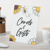 Bumble Honey Bee Kaarten en Geschenken Tafel Party Reclamebord Met Voetstuk (Insitu)