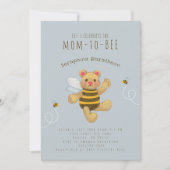 Bumble jaune mignon Bee Bear Invitation (Devant)