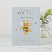 Bumble jaune mignon Bee Bear Invitation (Debout devant)