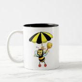 Bumble mignonne Bee Mug café à deux tons (Gauche)