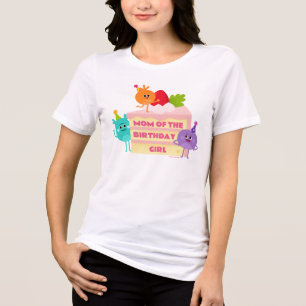 Bumble Nums Cake - Mam van het Verjaardagsmeisje Tri-Blend Shirt