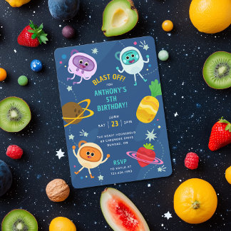 Bumble Nums Space Verjaardag Kaart