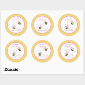 Bumble rose jaune Abee Faveur Sticker (Feuille)