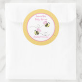 Bumble rose jaune Abee Faveur Sticker (Sac)