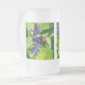 Bumblebebe Sur Salvia Gelée Vitre Mug (Devant gauche)