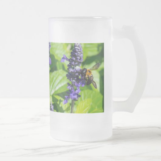 Bumblebebe Sur Salvia Gelée Vitre Mug (Droit)
