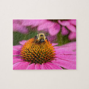 Bumblebee au travail - 8x10 110 pcs Puzzle de fleu