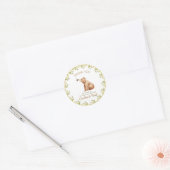 Bumblebee baby douche bedankt ronde sticker (Envelop)