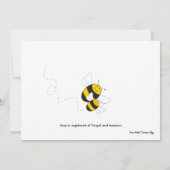 Bumblebee baby shower invitation à maman d'être (Dos)