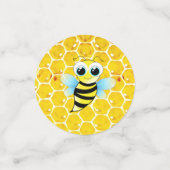 Bumblebee Baby shower personnalisé Confetti (Petit recto)