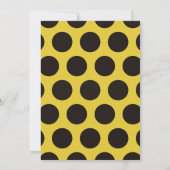 Bumblebee Birthday Party Invitation Kaart (Achterkant)