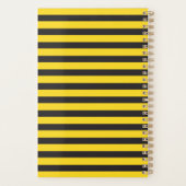 Bumblebee Black Yellow Horizontal Lines Bumble Bee Planner (Achterkant)