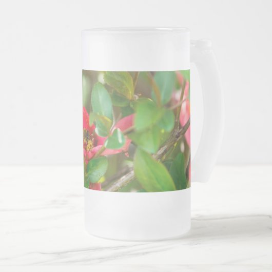 Bumblebee en Azalea Mok van geblazen glas (Voorkant rechts)