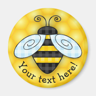 Bumblebee en Honeycomb-pictogram Magneet